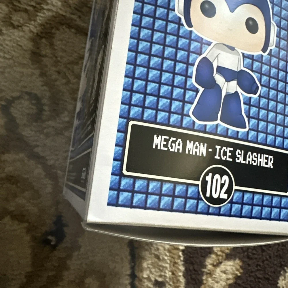 Funko Pop Mega Man‎ Ice Slasher 102 GameStop Exclusive Rare Vaulted Retro Gaming